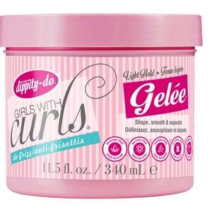Dippity Do Girls With Curls Gelee Light Hold 11.5 Fl Oz Natural Curl Gel Lot 2